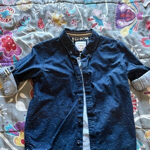 Boys Navy Blue button down  Shirt